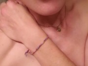 Nerdy Girl Feels Herself Up. Tiny Tits and Jiggly Ass 5/16