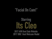 Hot Webcam Wonder Its Cleo Takes A Fat Wad Of Cum! 1/16