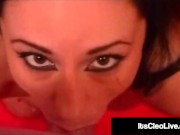 Hot Webcam Wonder Its Cleo Takes A Fat Wad Of Cum!