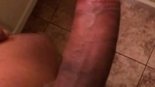 My hard Dick bouncing in slow motion