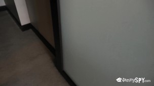 Teen Babysitter Bailey Brooke Has Huge Ass & Big Natural Tits Helps Dad Cum