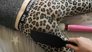 good girl cums hard from being spanked || loud, intense, trembling orgasm