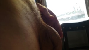 Slow motion swinging big limp dick