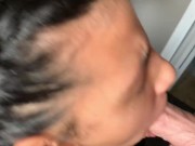 Sloppy blowjob ends with huge facial  11/16