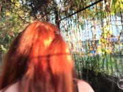 Anal plus creampie with sports redhair in real public place 12/16