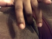 Ebony Teen Teases Pussy In Panties