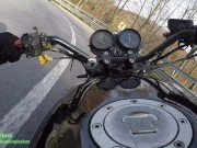 Relaxing bath after a wild motorcycle ride with my girlfriend - s...