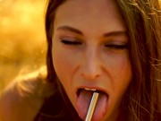 Talia Mint Playing With Her Tight Pussy In The Nature 15/16