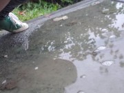 Nerdy Faery Pissng Into A Puddle 11/16