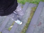 Nerdy Faery Pissng Into A Puddle