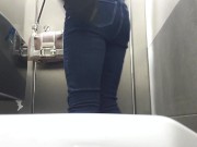 Watch My Ass As I Pee At The Fast Food Restaurant 4/16