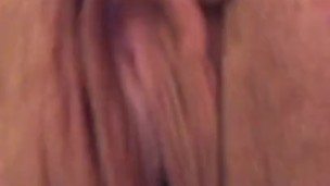 Sexy mom plays with her pussy
