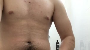 Jacking Off With Huge Cumshot