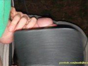 She sucks him off until Cum in Public Park After Dark lol 9/16