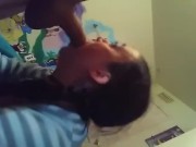 Hot loud Facefuck sloppy cum in throat messy as fuck