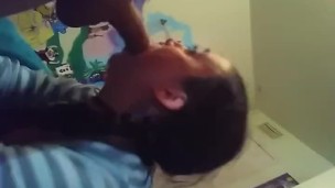 Hot loud Facefuck sloppy cum in throat messy as fuck
