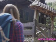 Lesbea Nelly Kent fucks Talia Mint in sauna and under waterfall 1/16