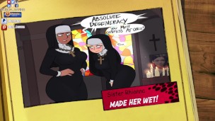 Confession booth! Animated Big Booty Nun Spanks School Girl front of Class