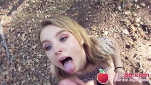 Teen Babe Lily PICKED UP & FUCKED hard in Berliner park! Dates66