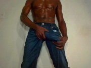 Hot guy jacks big black cock! 4 huge cumloads! 2/16