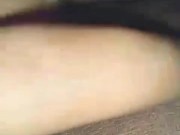 Fingering my fat pussy after a fresh creampie