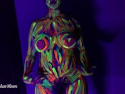 Mind Melt Love Spell - Black Light Neon Body Paint - Mesmerize - Mantras