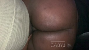 Ebony BBW Riding Daddy Cowgirl Style