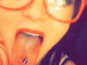 Babygirl_goth Ahegao Face on Snapchat
