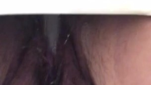 Up close pissing