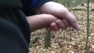 Masturbating in Woods during Hunting Season