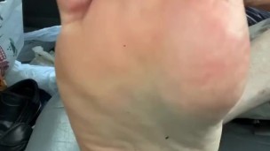 Foot dom in back seat (verbal)