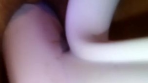 Close-up pussy fuckin new toy