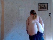 BBW does a striptease on Warrant's song Cherry pie version not masturbation