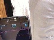 she swallows my cum in a changing room while I control her lovense vibrator 10/16