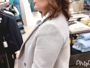 she swallows my cum in a changing room while I control her lovense vibrator 7/16