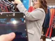 she swallows my cum in a changing room while I control her lovense vibrator 8/16