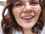 she swallows my cum in a changing room while I control her lovense vibrator 9/16