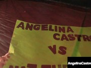 Cuban Sex Fiend Angelina Castro bangs big black cock in cage 4/16