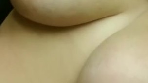 Flashing big tits