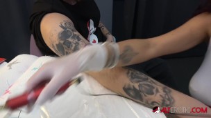 Fucking my sexy big tit tattoo artist Mara Martinez