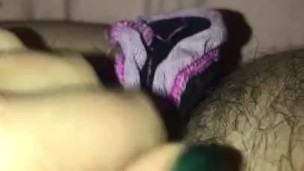 Requested - stuffing my panties in my pussy then pulling them out 