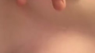 Playing with my titties