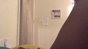 Teen mom home alone, showing off and playing with her pussy