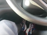 Interrupted Blowjob in Public Outdoor Car Park