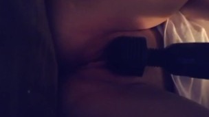 Magic wand cum pretty pink pussy teen squirt 