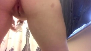 Thick girl tease and Piss