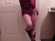 [Custom] Feet Worship in Fishnet Thigh Highs 5/16