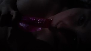 Sucking a dildo because I'm desperate for cock