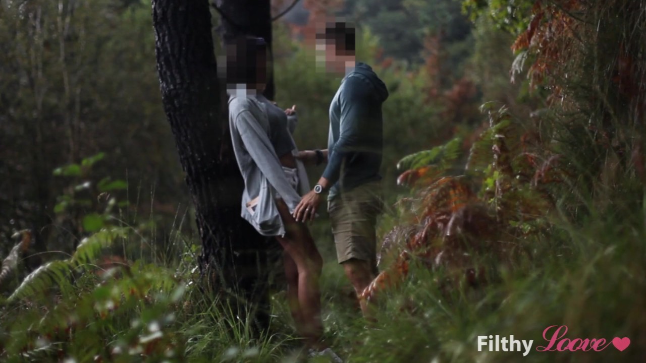 Voyeur SEX in the Forest and RAIN