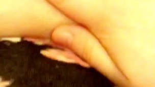 Quick Pussy Play While Dads In Other Room..Shhh...